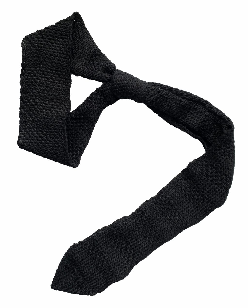 Black Pique Tie
