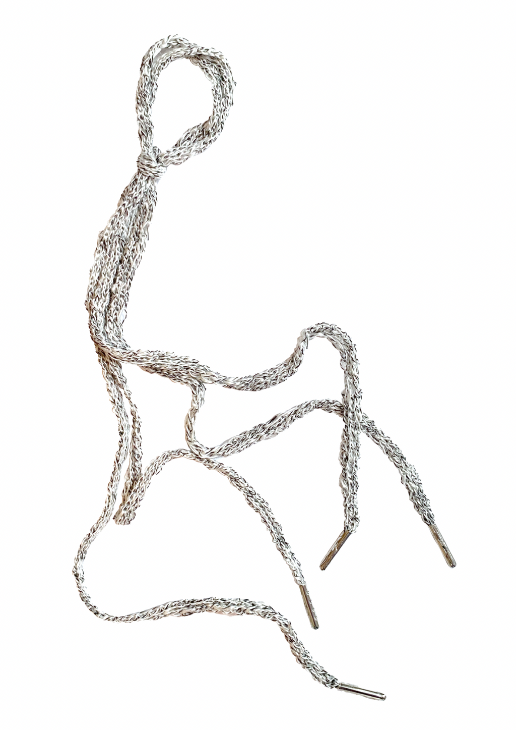 White Marl Shoelaces