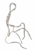 White Marl Shoelaces
