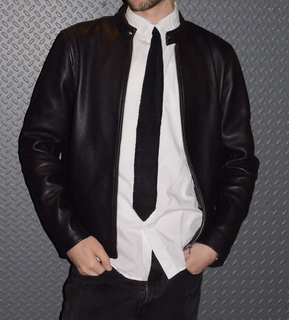 Black Pique Tie